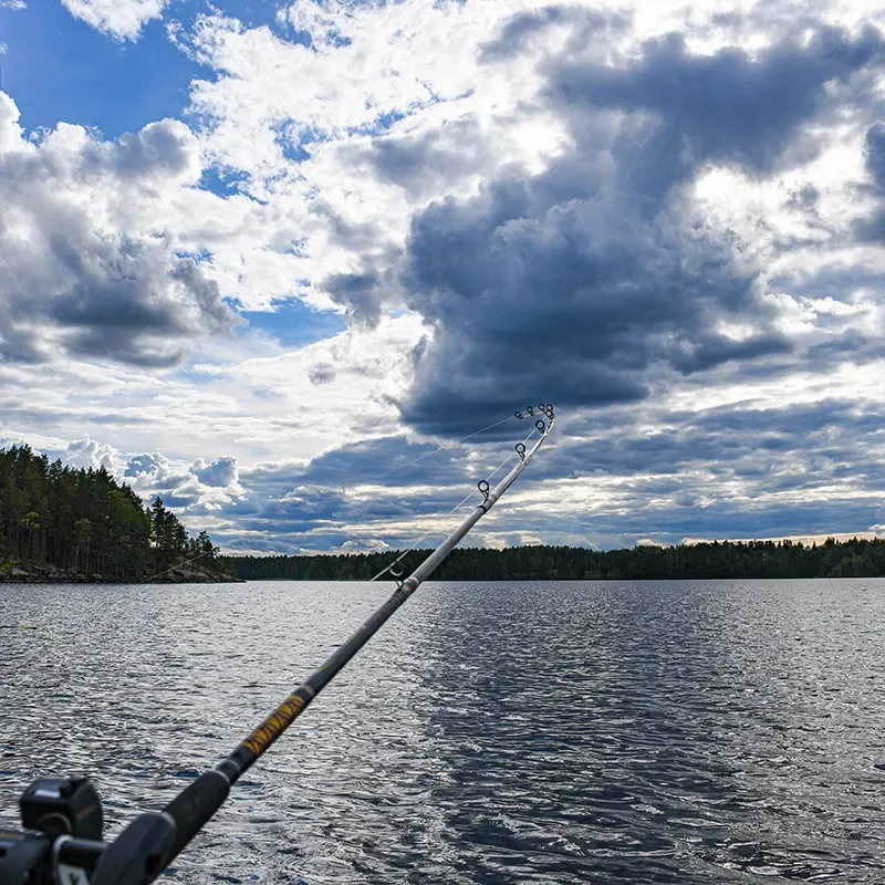 Vapavarustus Saimaan uisteluretkeä varten.