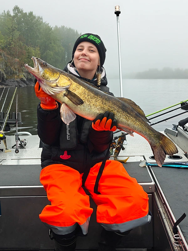 Suuri kuha saaliina opastetulla kalastusretkellä Saimaalla.