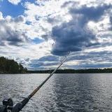 Vapavarustus Saimaan uisteluretkeä varten.