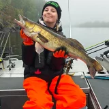 Suuri kuha saaliina opastetulla kalastusretkellä Saimaalla.