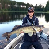 Suuri kuha opastetulla kalastusretkellä Saimaalla. Etelä-Karjala